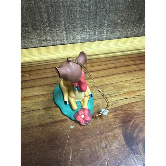 Grolier Disney Porcelain Bambi Dated Christmas Ornament 2001 In Box - Picture 4 of 5
